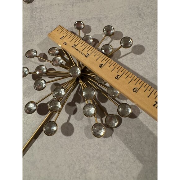 VTG-Style MCM Starburst Crystal Wall Hooks – Set of 2 - Picture 2 of 6